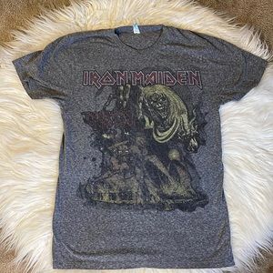 Iron Maiden Heather Gray Number of the Beast Graphic